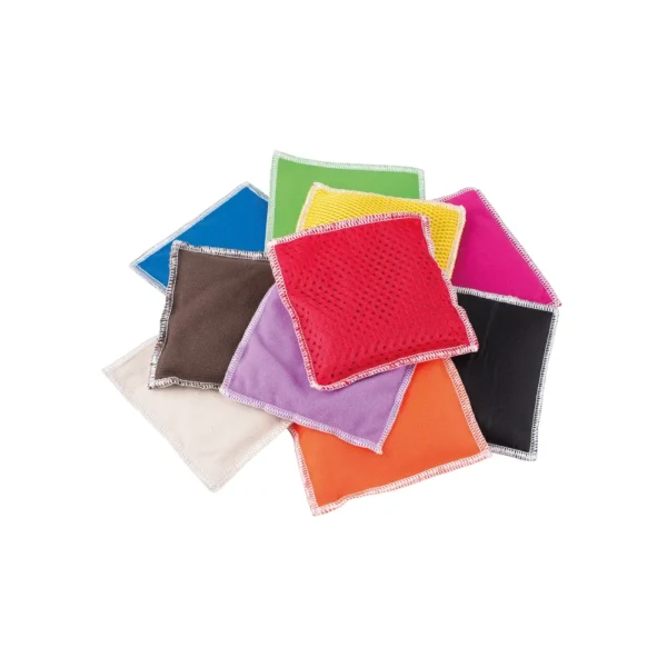 Set van 10 pittenzakjes met verschillende texturen