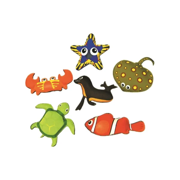 Set van 6 verzwaarde zeedieren