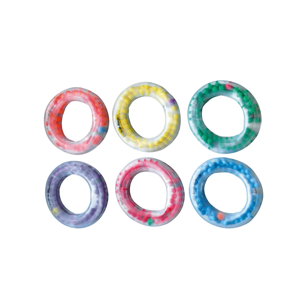 Set van 6 opblaasbare met graan gevulde ringen