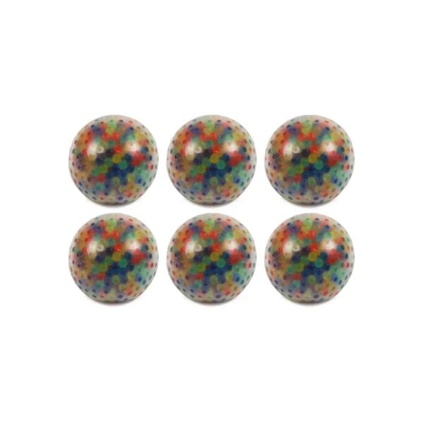 Set van 6 knijpballen met waterparels
