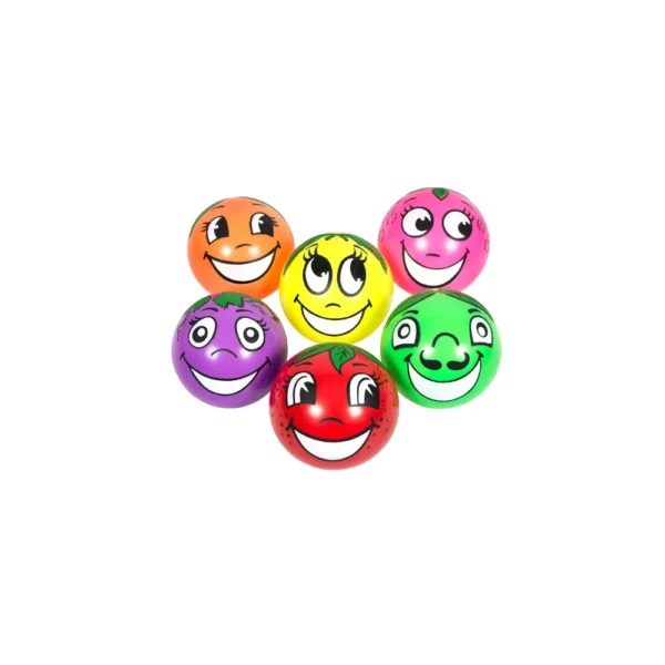 Set van 6 ballen met fruitafbeelding