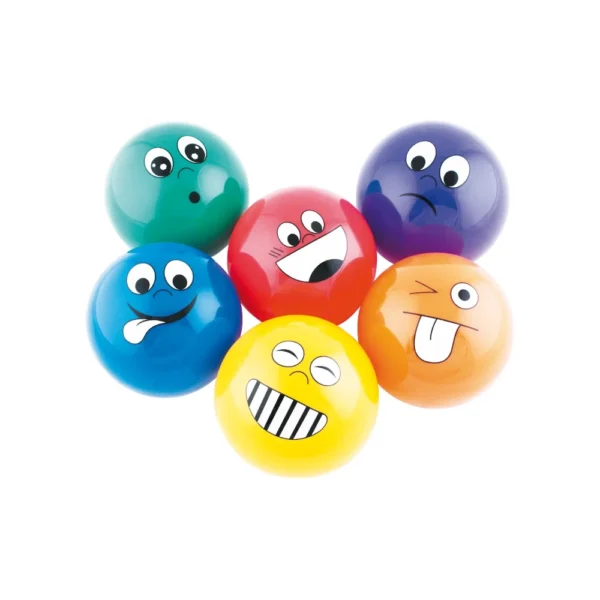 Set van 6 kleine gezichtsballen
