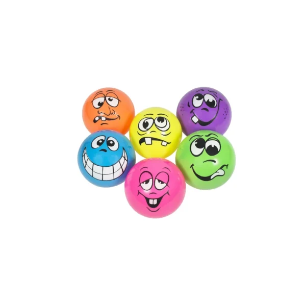 Set van 6 ballen met gezichtsafbeelding
