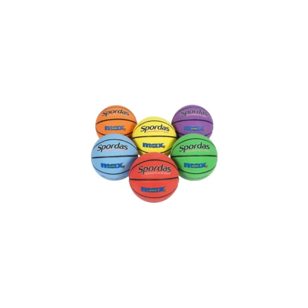 Set van 6 basketballen Spordas Max – Kleur