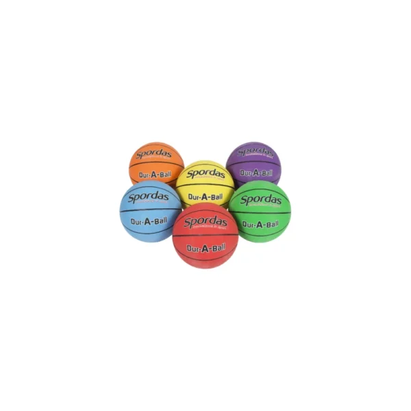 Set van 6 basketballen Dur-O-Sport