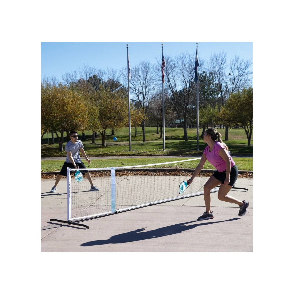 Draagbare en verstelbare pickleballnetset - Afbeelding 2
