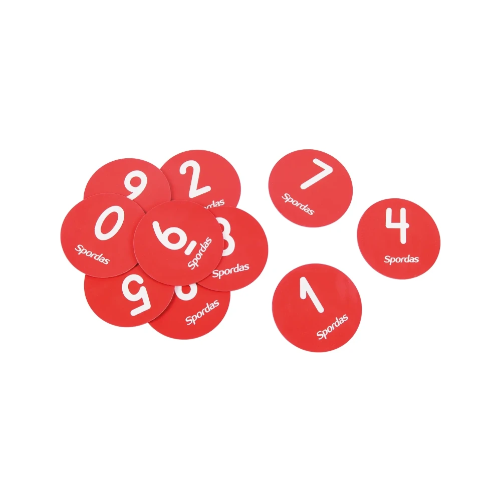Set van 10 genummerde doelwitten Spordas