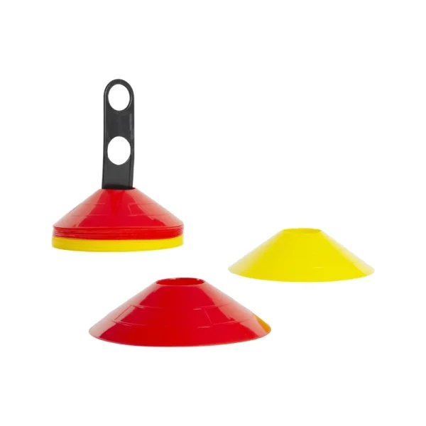 Set van 20 markeringsschaaltjes (geel/rood)