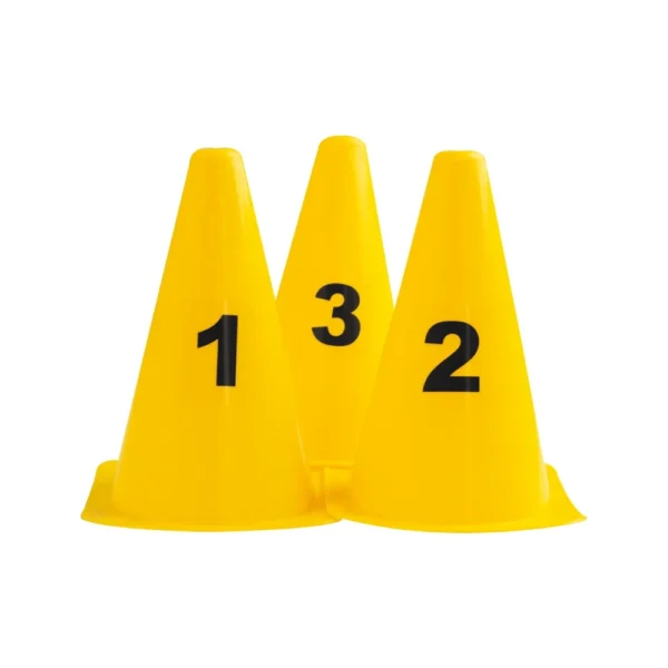 Set van 10 genummerde kegels