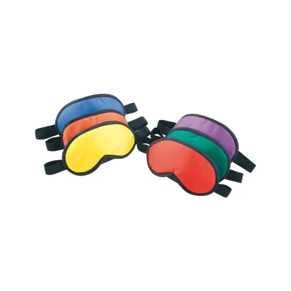 Set van 6 gekleurde stoffen maskers