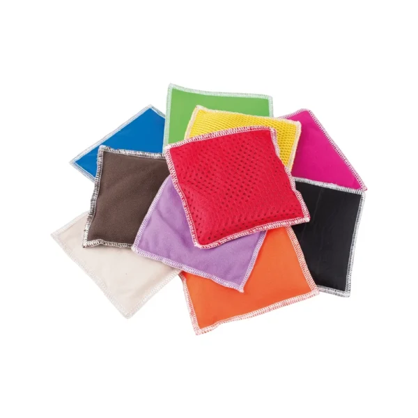 Set van 10 pittenzakjes met verschillende texturen